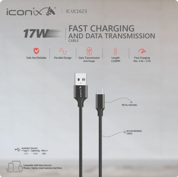 Cable Iphone Iconix 3.4A – Image 2
